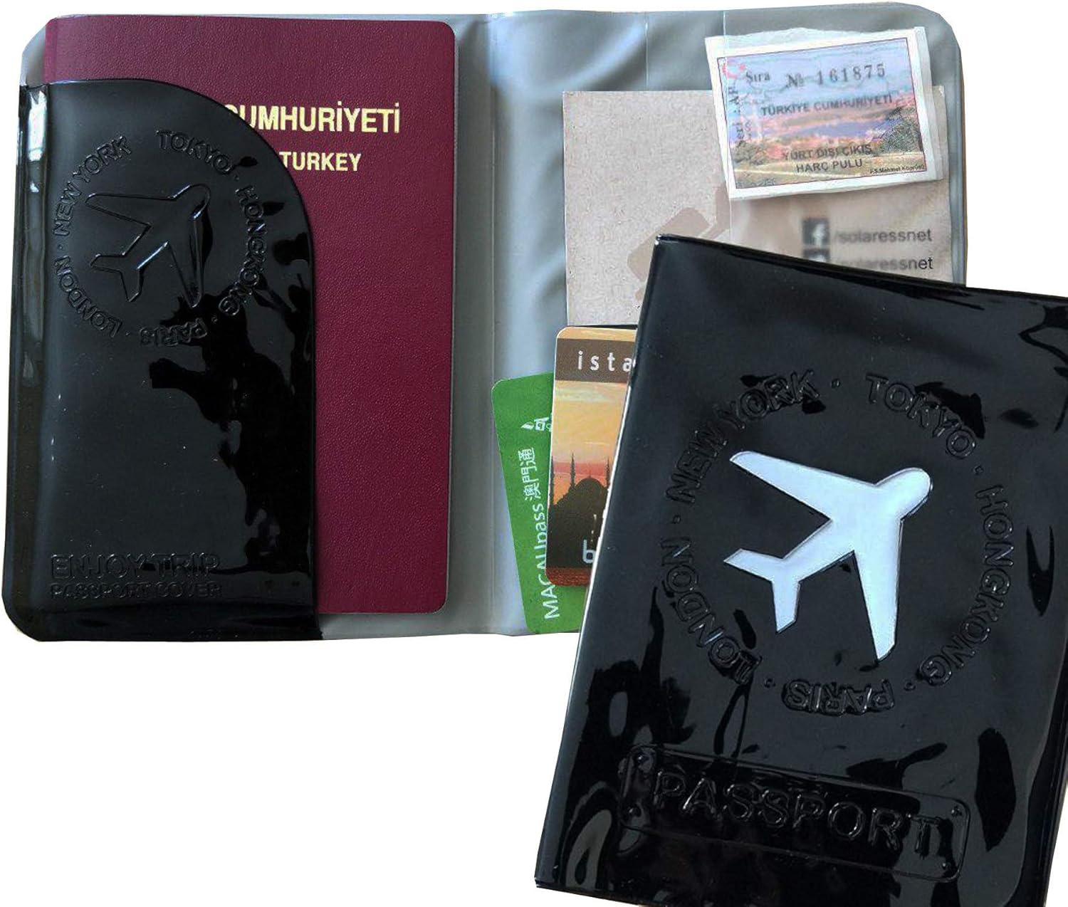 Solaress Pasaport Kılıfı Seyahat Cüzdanı