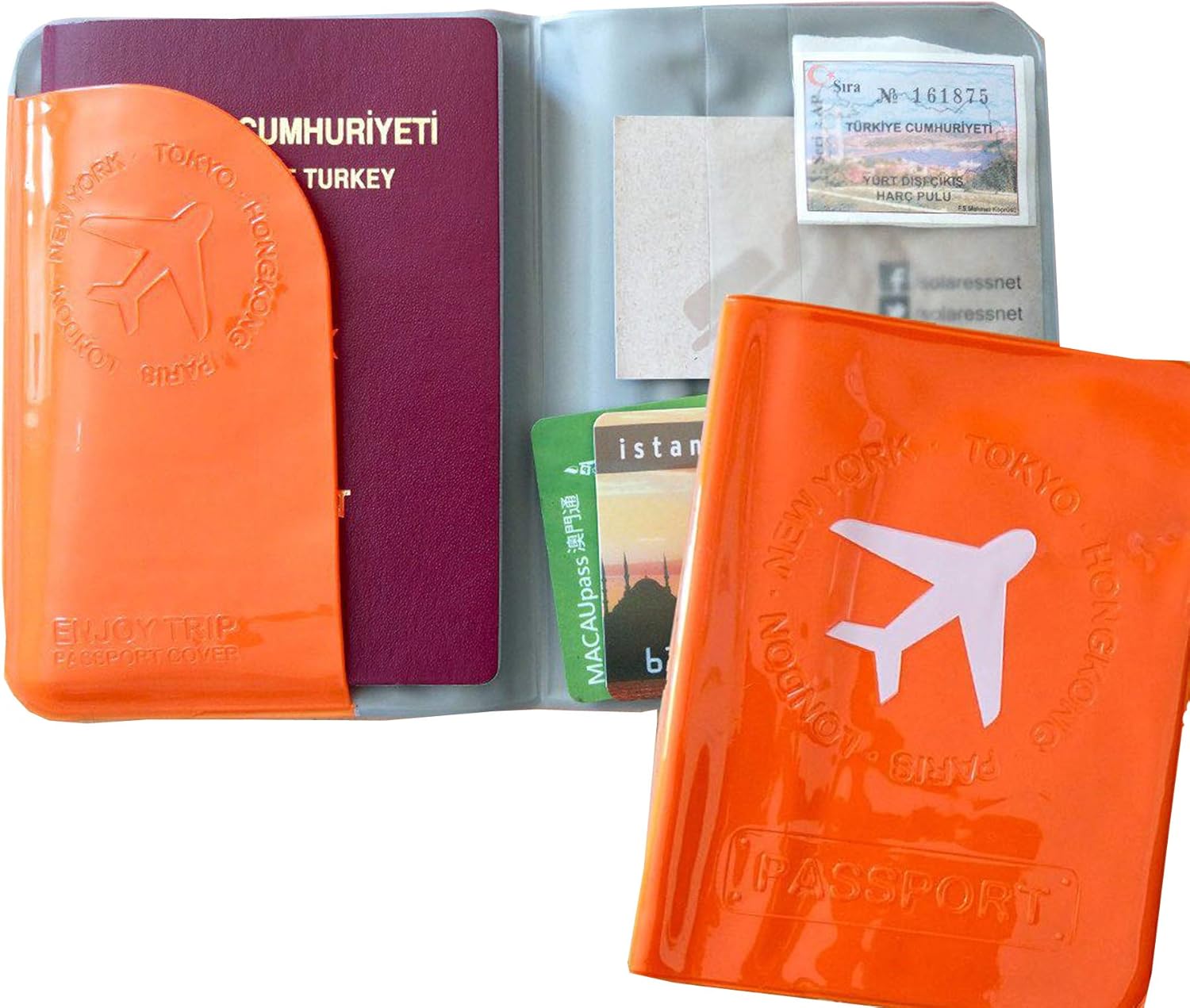 Solaress Pasaport Kılıfı Seyahat Cüzdanı