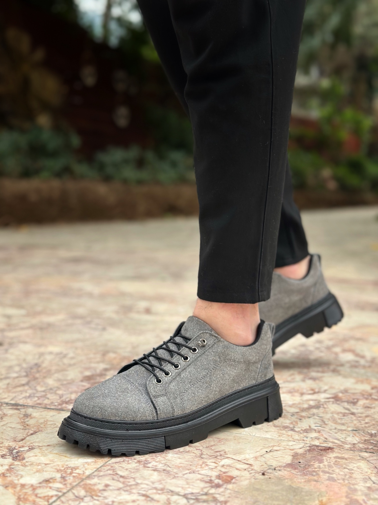 Boa BA0245 Erkek Günlük Ayakkabı Gri Süet