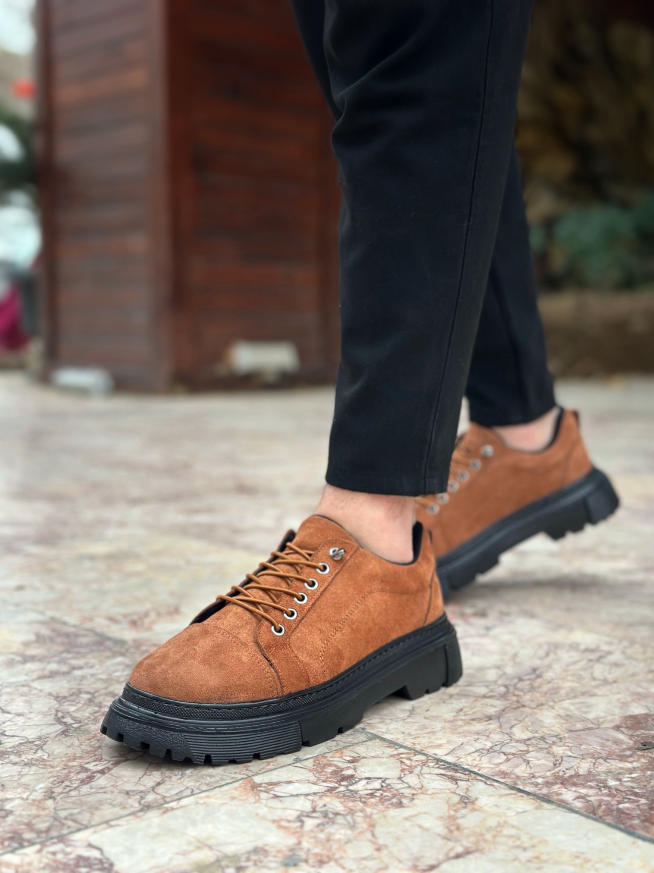 Boa BA0245 Erkek Günlük Ayakkabı Taba Süet