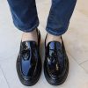 Solaress CH127 Erkek Rugan Loafer Siyah