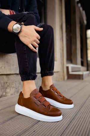 0023125_ch253-cbt-mirror-non-erkek-ayakkabi-taba Solaress CH253 Erkek Sneaker Taba BT