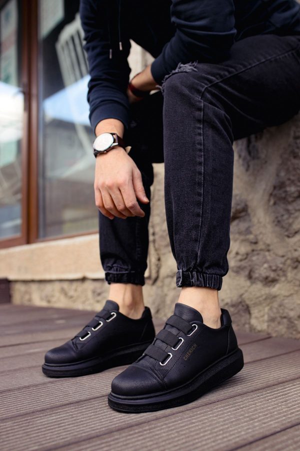 0023188_ch253-cst-mirror-non-erkek-ayakkabi-siyah Solaress CH253 Erkek Sneaker Siyah