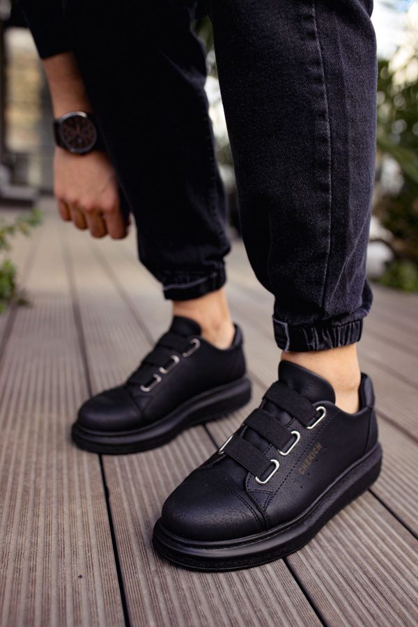 0023284_ch253-cst-mirror-non-erkek-ayakkabi-siyah Solaress CH253 Erkek Sneaker Siyah
