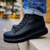 0023694_ch258-cst-roma-erkek-bot-siyah Solaress Erkek Siyah Sneaker Bot