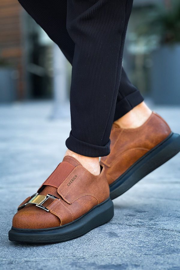 0023710_ch297-cst-verona-erkek-ayakkabi-taba Solaress CH297 Erkek Sneaker Taba Siyah