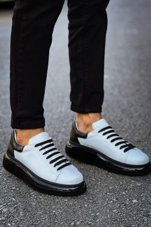 Solaress CH295 Erkek Sneaker Beyaz Siyah
