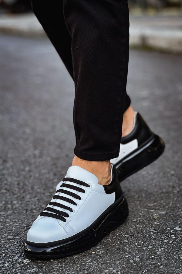 0023758_ch295-cst-sollievo-erkek-ayakkabi-beyazsiyah Solaress CH295 Erkek Sneaker Beyaz Siyah