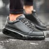 0023852_ch295-cst-sollievo-erkek-ayakkabi-siyah Solaress CH295 Erkek Sneaker Siyah