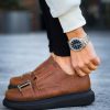 0024015_ch297-cst-verona-erkek-ayakkabi-taba Solaress CH297 Erkek Sneaker Taba Siyah