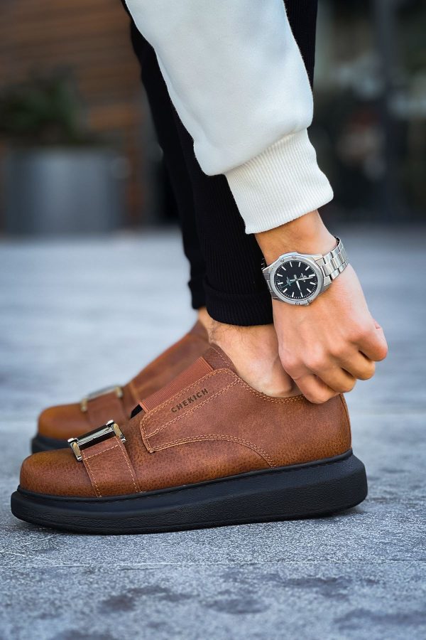 0024015_ch297-cst-verona-erkek-ayakkabi-taba Solaress CH297 Erkek Sneaker Taba Siyah