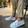 Solaress CH417 Erkek Loafer Ayakkabı Beyaz