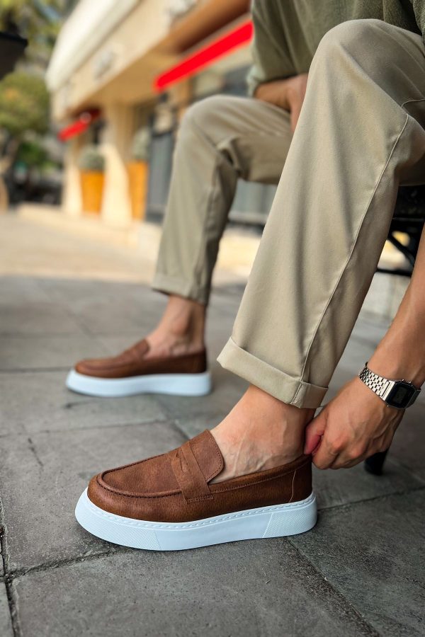 0024070_ch421-cbt-bandera-erkek-ayakkabi-taba Solaress CH421 Erkek Loafer Ayakkabı Taba