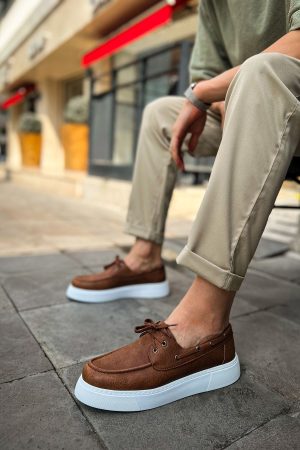 Solaress CH419 Erkek Loafer Ayakkabı Taba