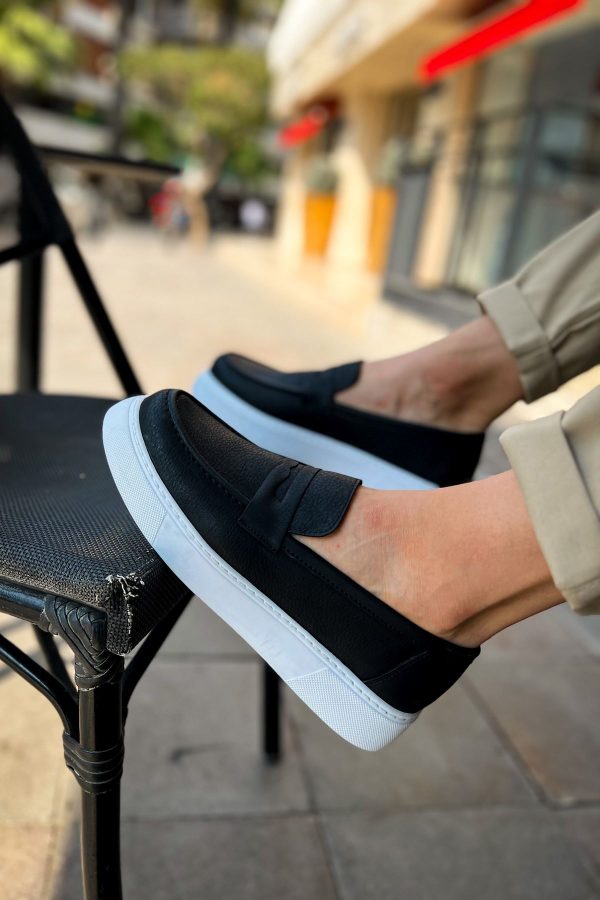 Solaress CH421 Erkek Loafer Ayakkabı Siyah BT