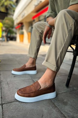 Solaress CH421 Erkek Loafer Ayakkabı Taba