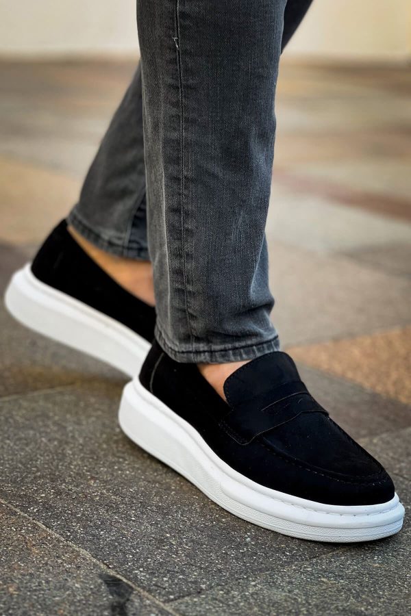 0025186_rs615-lux-suet-erkek-ayakkabi-siyah Solaress RS615 Erkek Loafer Ayakkabı Siyah Süet BT