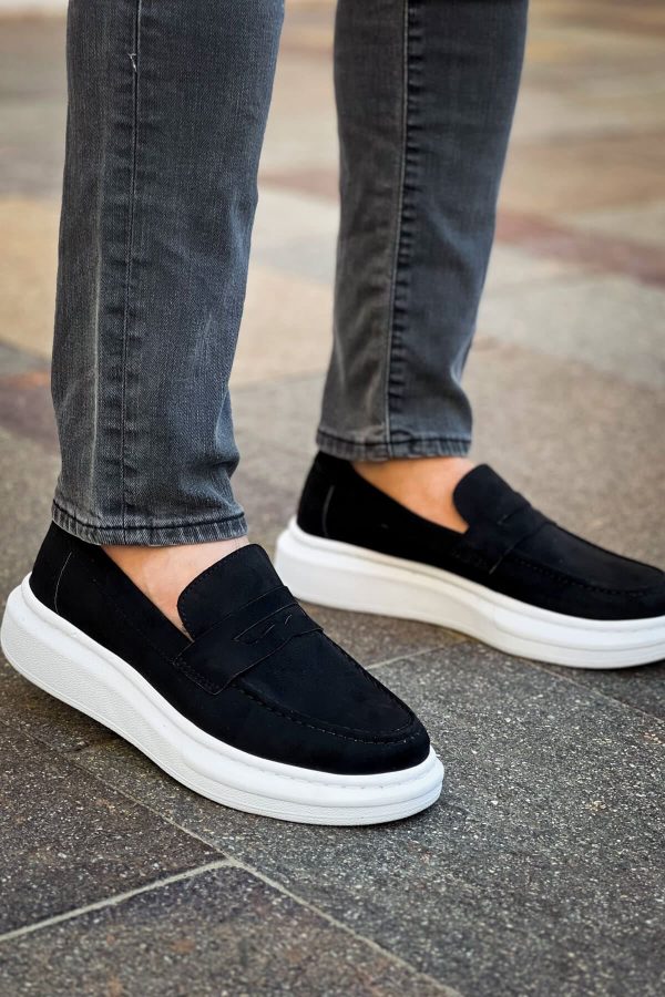 0025190_rs615-lux-suet-erkek-ayakkabi-siyah Solaress RS615 Erkek Loafer Ayakkabı Siyah Süet BT