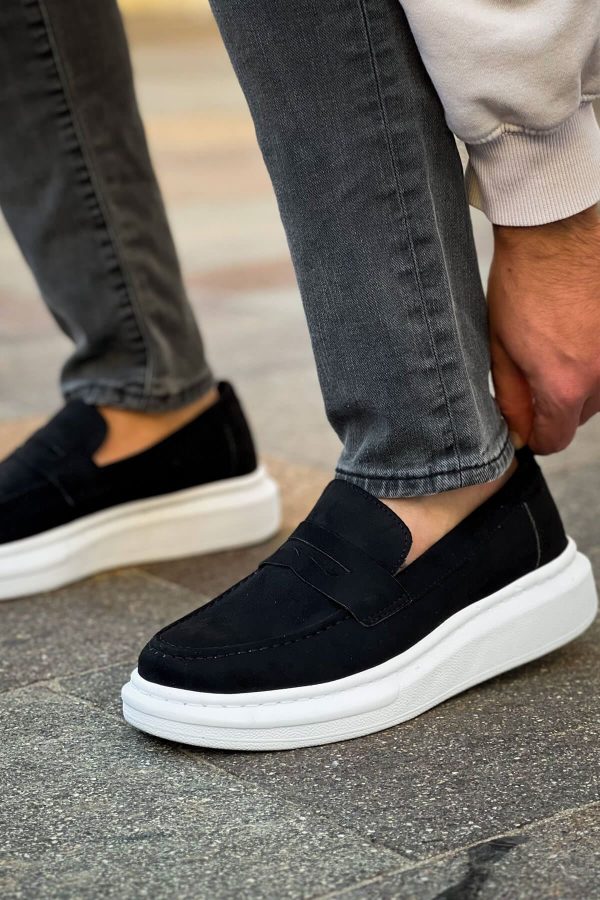 0025196_rs615-lux-suet-erkek-ayakkabi-siyah Solaress RS615 Erkek Loafer Ayakkabı Siyah Süet BT