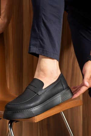 Solaress CH421 Erkek Loafer Ayakkabı Siyah