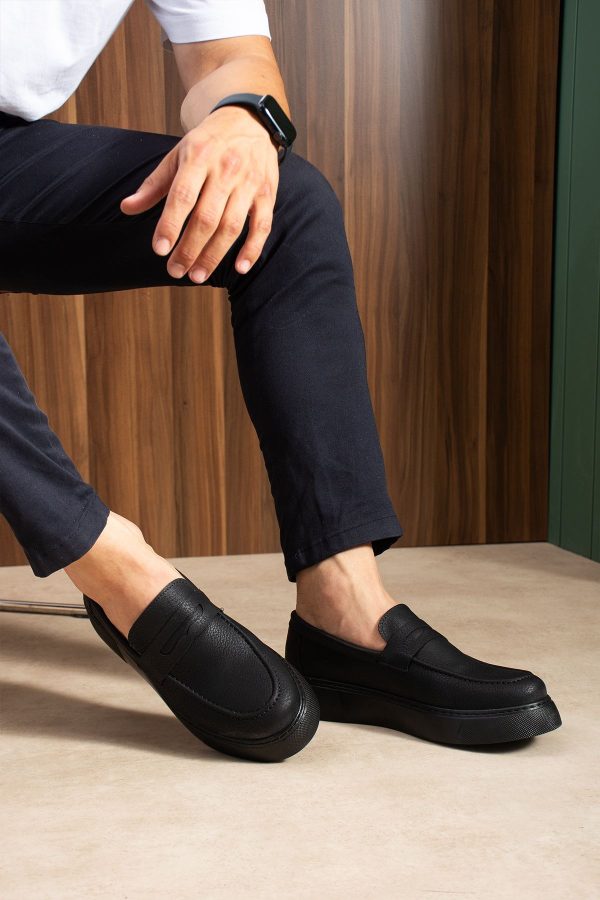 Solaress CH421 Erkek Loafer Ayakkabı Siyah