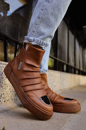 0021915_ch113-crt-swat-erkek-bot-taba Solaress CH113 Swat Fermuarlı Moda Erkek Bot