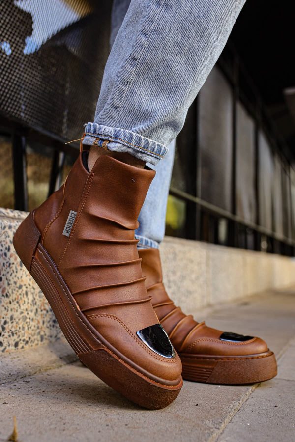 0021915_ch113-crt-swat-erkek-bot-taba Solaress CH113 Swat Fermuarlı Moda Erkek Bot