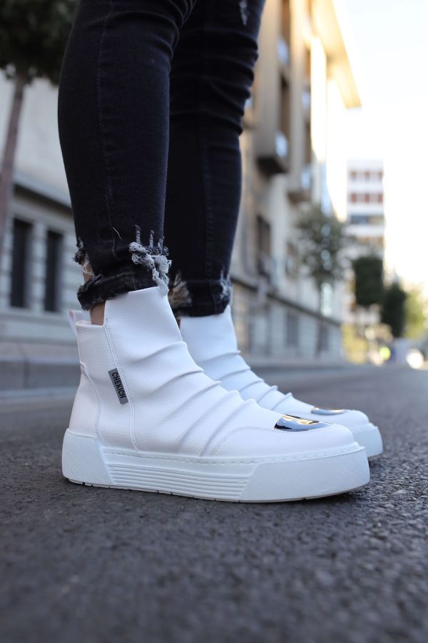 0021924_ch113-crt-swat-erkek-bot-beyaz Solaress CH113 Swat Fermuarlı Moda Erkek Bot
